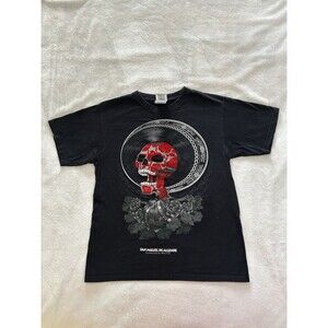 Karani-Art San Miguel De Allende Shirt Mens Medium Black Skull Rose  Mexico Tee